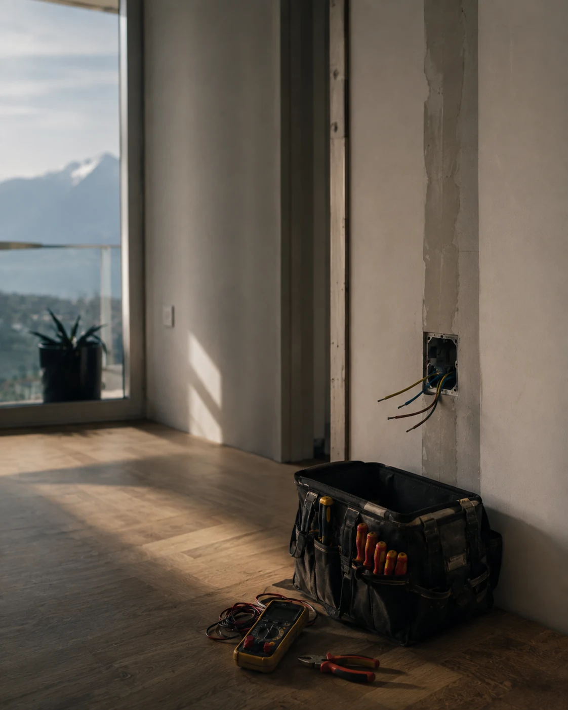 Intervention électrique sur chantier par Pezzotta
